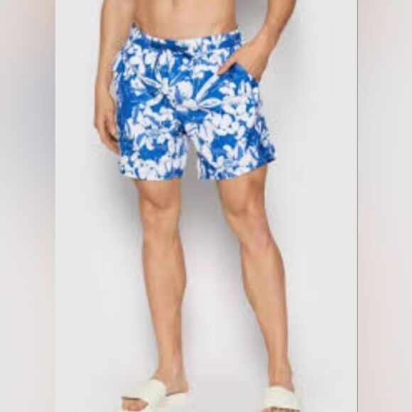 Quicksilver Lined Swim Trunks Side pockets Size S #0239 - Picture 1 of 8